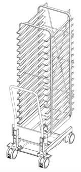 Рама с направляющими 20-1-1, 16 уровней 600х400 RATIONAL 60.21.292
